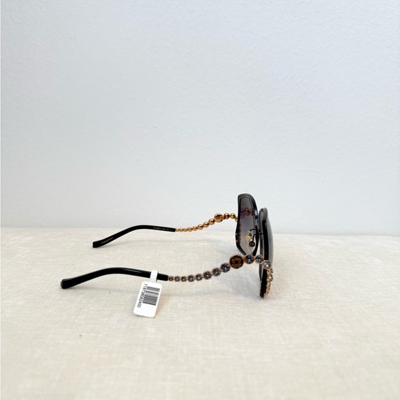 Elie Saab Black & Gold Sunglasses NWT with Case main image 6